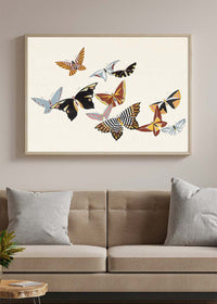 Butterflies painting by Kamisaka Sekka from 1908