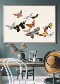 Butterflies painting by Kamisaka Sekka from 1908