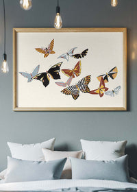 Butterflies painting by Kamisaka Sekka from 1908