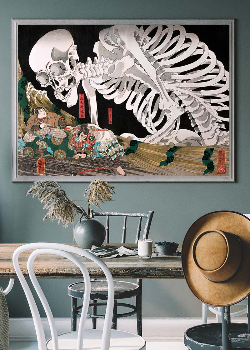 Skeleton Specter by Utagawa Kuniyoshi