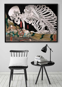 Skeleton Specter by Utagawa Kuniyoshi