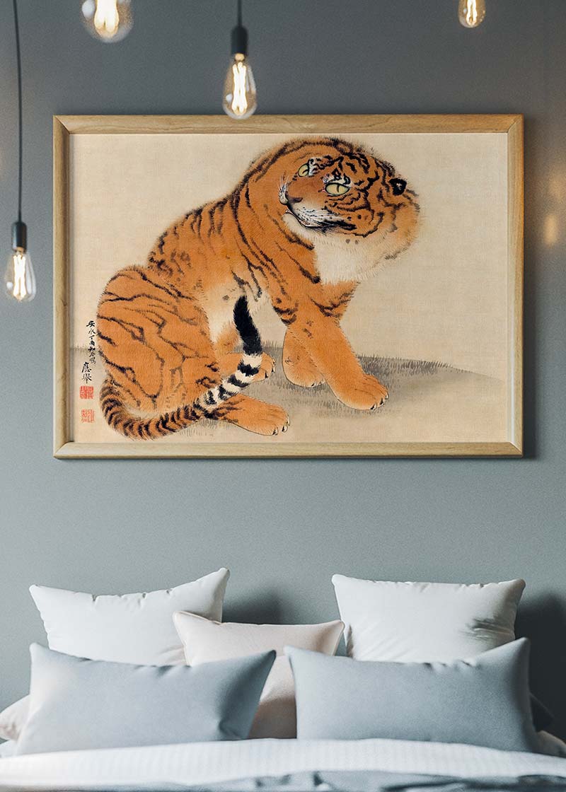 Sitting Tiger 1777 by Maruyama Ōkyo