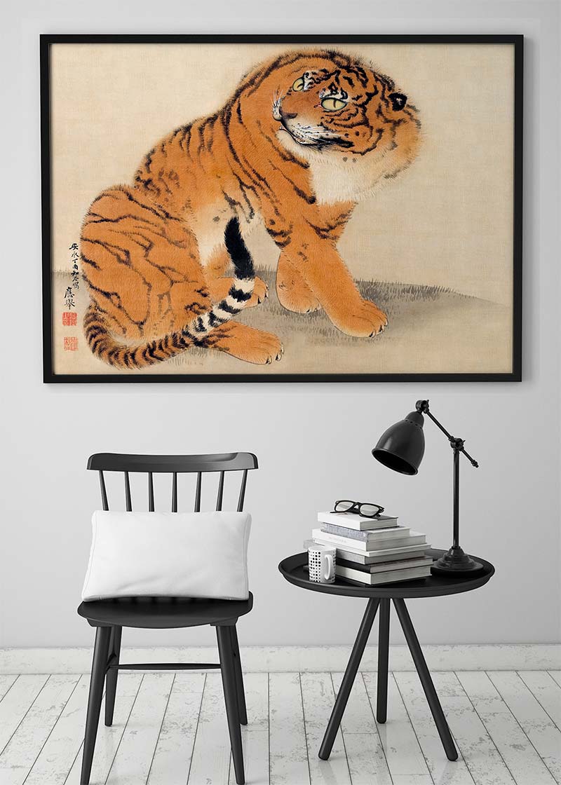 Sitting Tiger 1777 by Maruyama Ōkyo