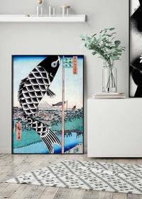 Utagawa Hiroshige's Suidobashi Bridge and Surugadai