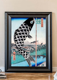 Utagawa Hiroshige's Suidobashi Bridge and Surugadai