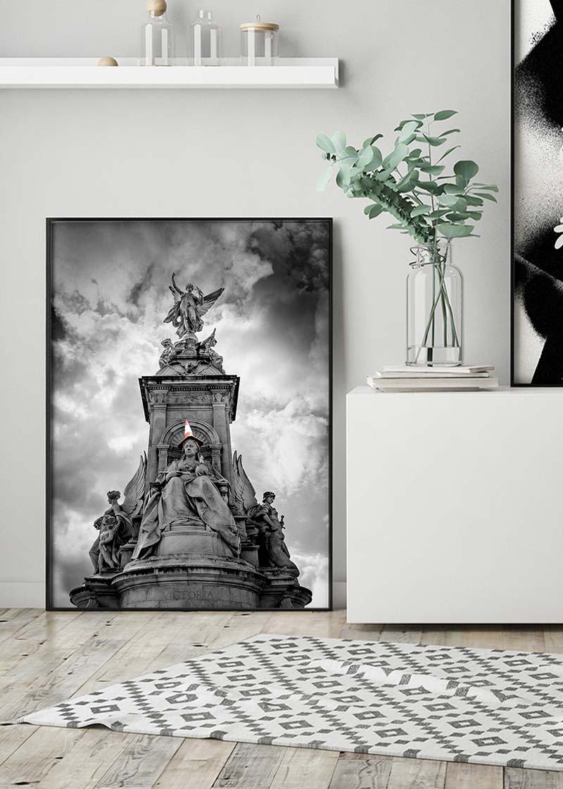 Queen Victoria Statue Traffic Cone Print-InkAndDrop