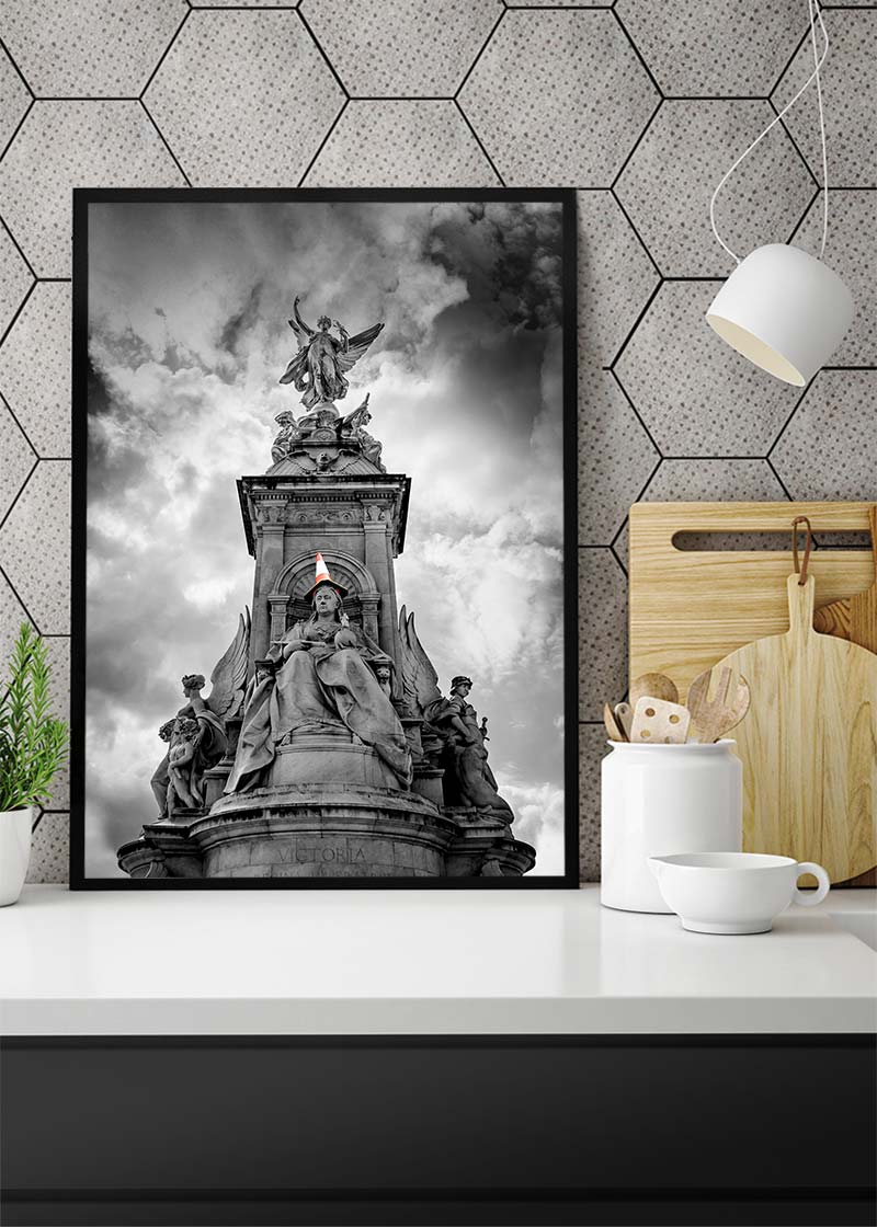 Queen Victoria Statue Traffic Cone Print-InkAndDrop