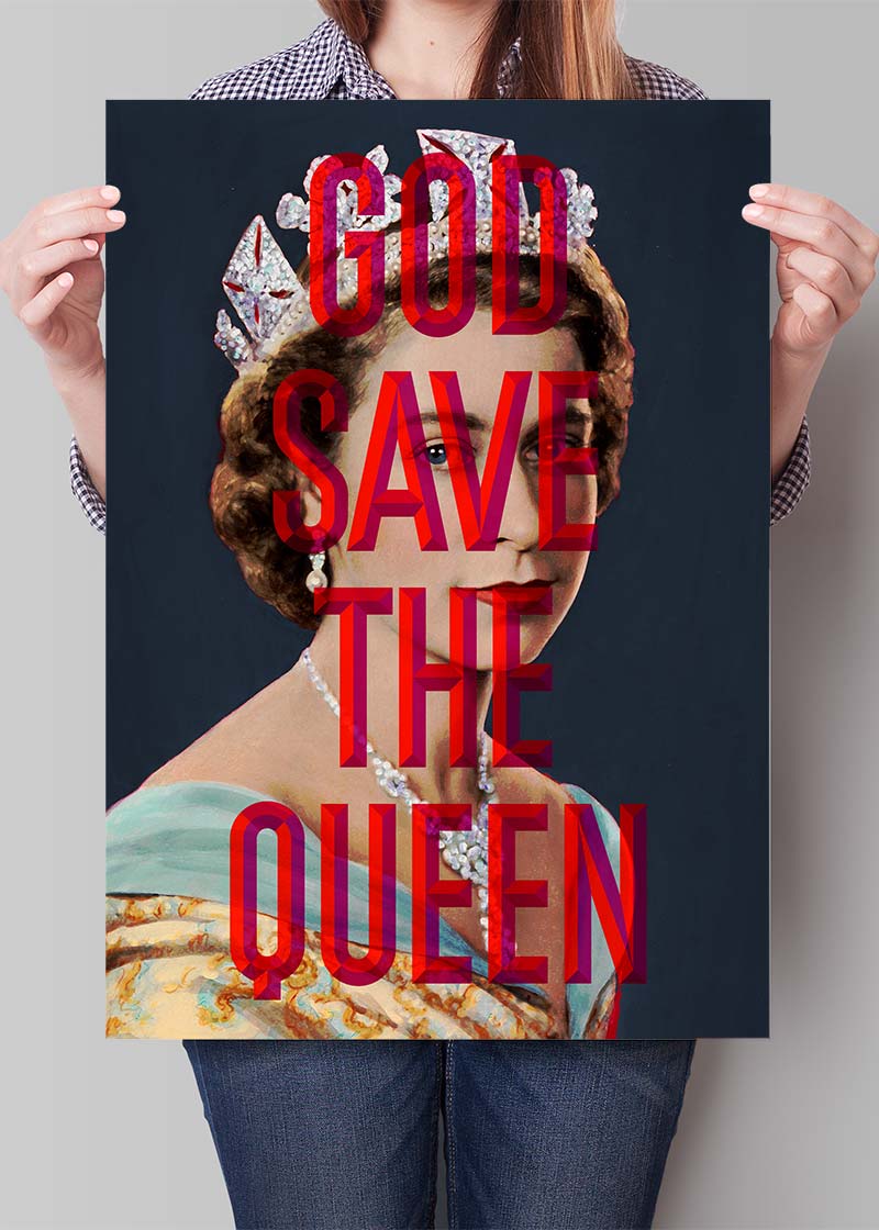 God Save The Queen Jubilee Print-InkAndDrop