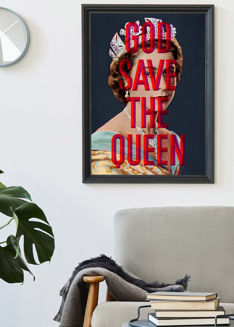 God Save The Queen Jubilee Print-InkAndDrop