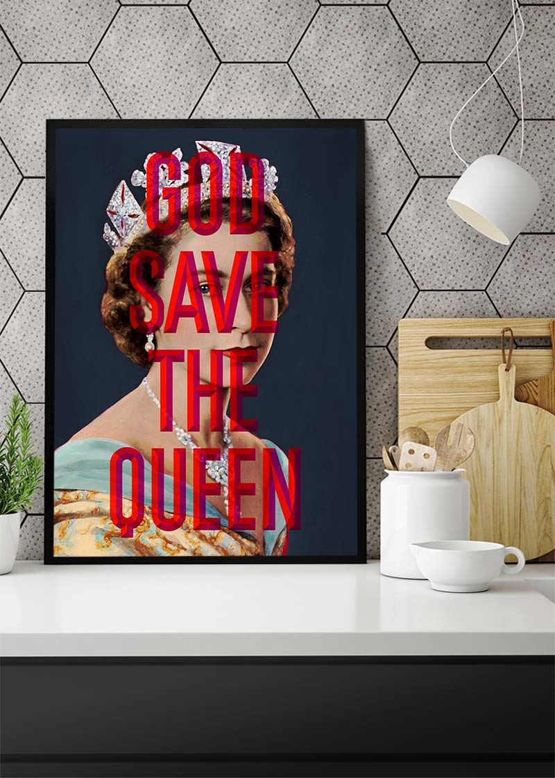 God Save The Queen Jubilee Print-InkAndDrop