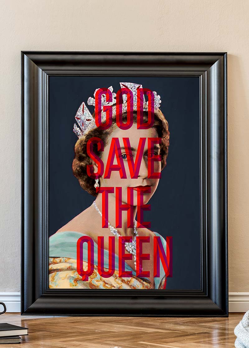 God Save The Queen Jubilee Print-InkAndDrop