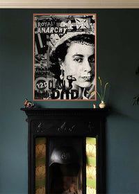 Royal Anarchy Queen Elizabeth Punk Poster-InkAndDrop