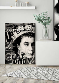 Royal Anarchy Queen Elizabeth Punk Poster-InkAndDrop