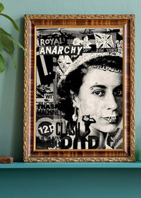 Royal Anarchy Queen Elizabeth Punk Poster-InkAndDrop
