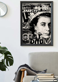 Royal Anarchy Queen Elizabeth Punk Poster-InkAndDrop