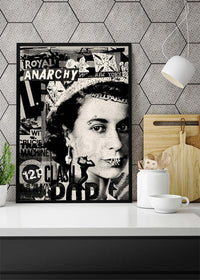 Royal Anarchy Queen Elizabeth Punk Poster-InkAndDrop