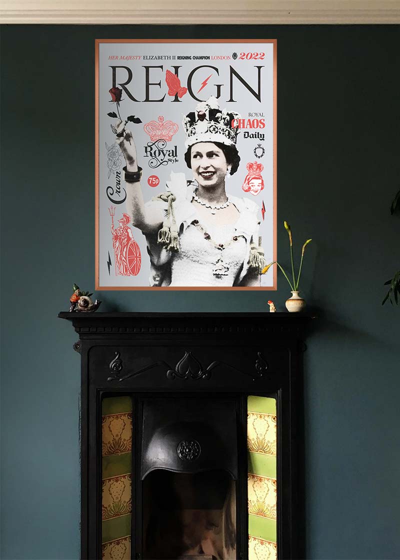 Reign Queen Elizabeth Platinum Jubilee Magazine Cover-InkAndDrop