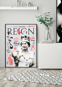 Reign Queen Elizabeth Platinum Jubilee Magazine Cover-InkAndDrop