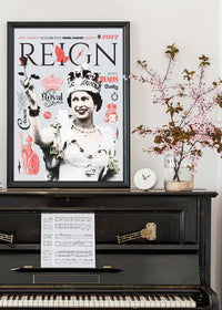 Reign Queen Elizabeth Platinum Jubilee Magazine Cover-InkAndDrop