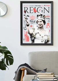 Reign Queen Elizabeth Platinum Jubilee Magazine Cover-InkAndDrop