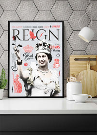 Reign Queen Elizabeth Platinum Jubilee Magazine Cover-InkAndDrop