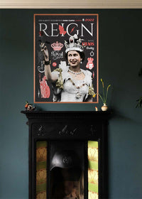Reign Queen Elizabeth Platinum Jubilee Magazine Cover Dark-InkAndDrop