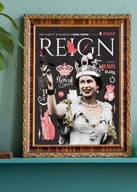 Reign Queen Elizabeth Platinum Jubilee Magazine Cover Dark-InkAndDrop