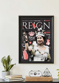 Reign Queen Elizabeth Platinum Jubilee Magazine Cover Dark-InkAndDrop