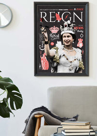 Reign Queen Elizabeth Platinum Jubilee Magazine Cover Dark-InkAndDrop