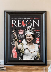 Reign Queen Elizabeth Platinum Jubilee Magazine Cover Dark-InkAndDrop
