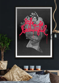 Queen Elizabeth II Life is Beautiful Print