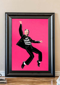 King Elvis Charles III Warhol Style Print