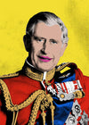 King Charles III Warhol Style Portrait