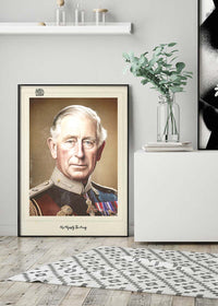 Vintage King Charles III Poster