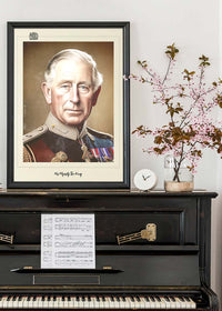 Vintage King Charles III Poster
