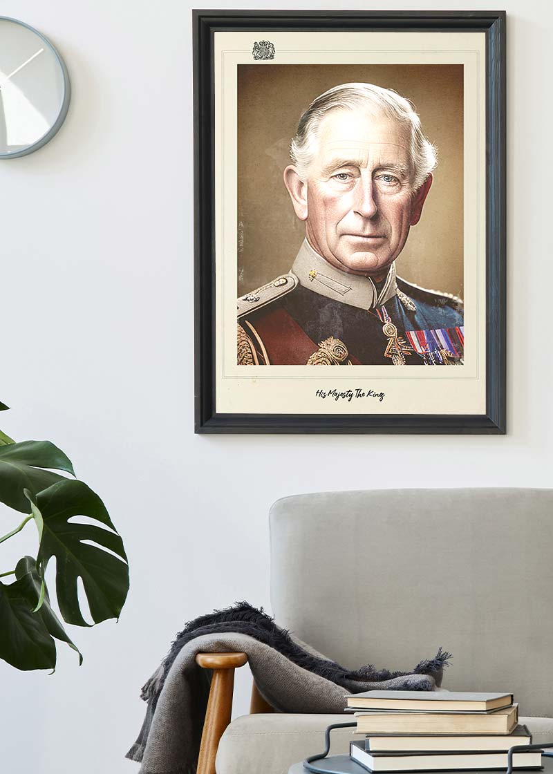 Vintage King Charles III Poster