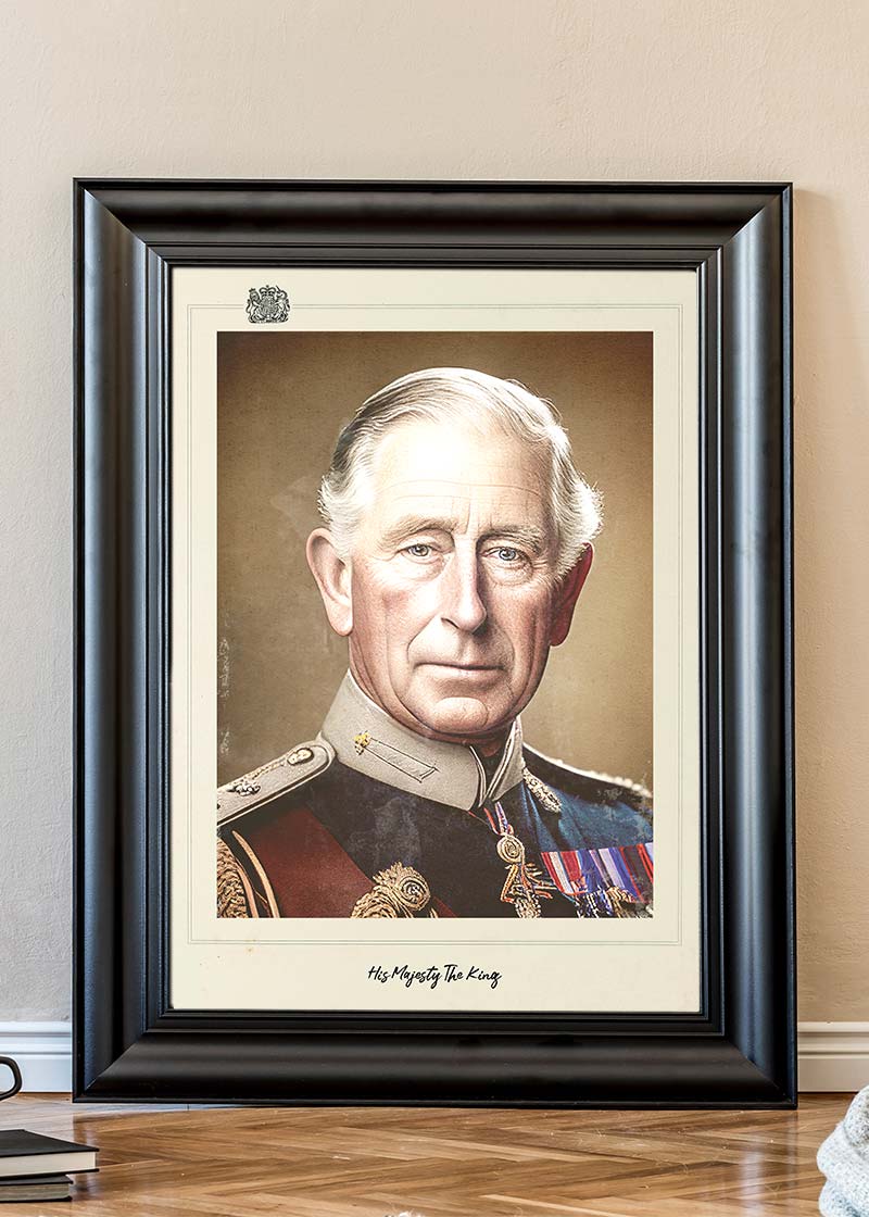 Vintage King Charles III Poster