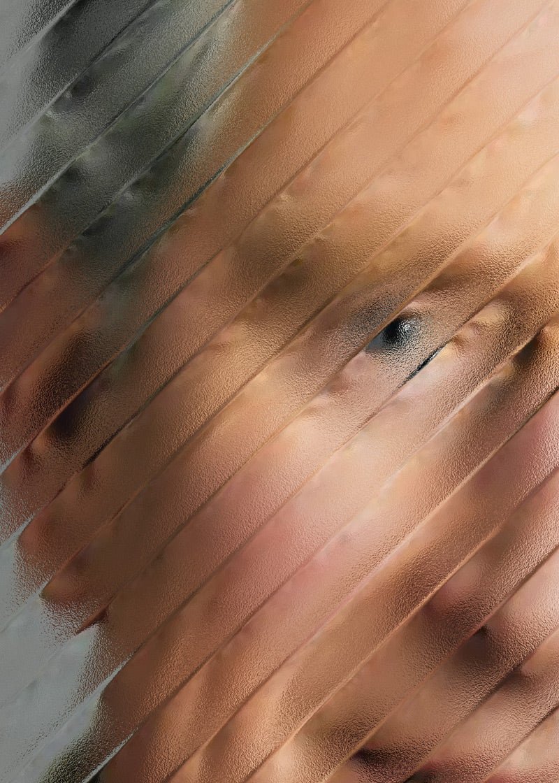 King Charles III Refracted Glass Print