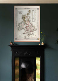 1852 Vuillemin Map of the British Isles
