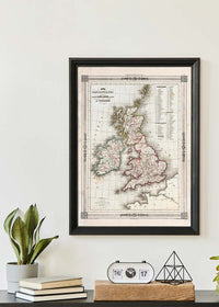1852 Vuillemin Map of the British Isles