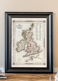 1852 Vuillemin Map of the British Isles