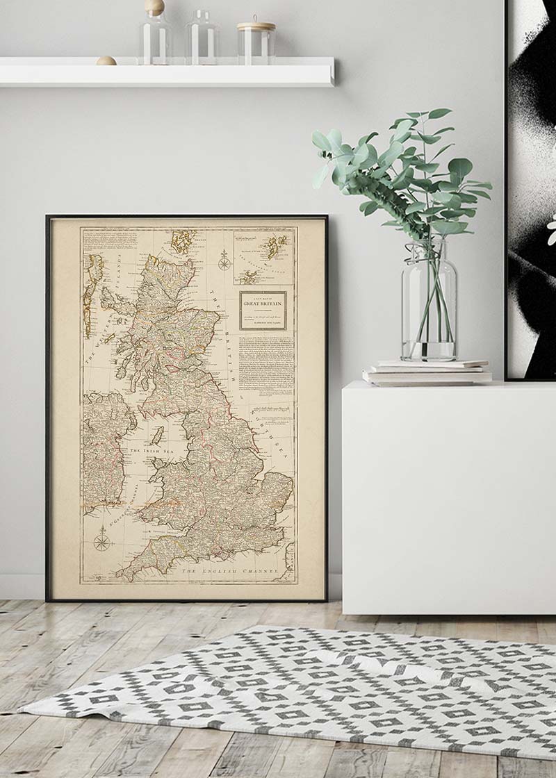 A new map of Great Britain by Herman Moll