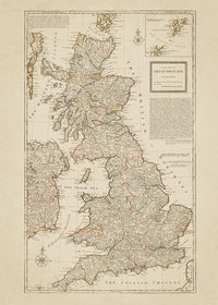 A new map of Great Britain by Herman Moll