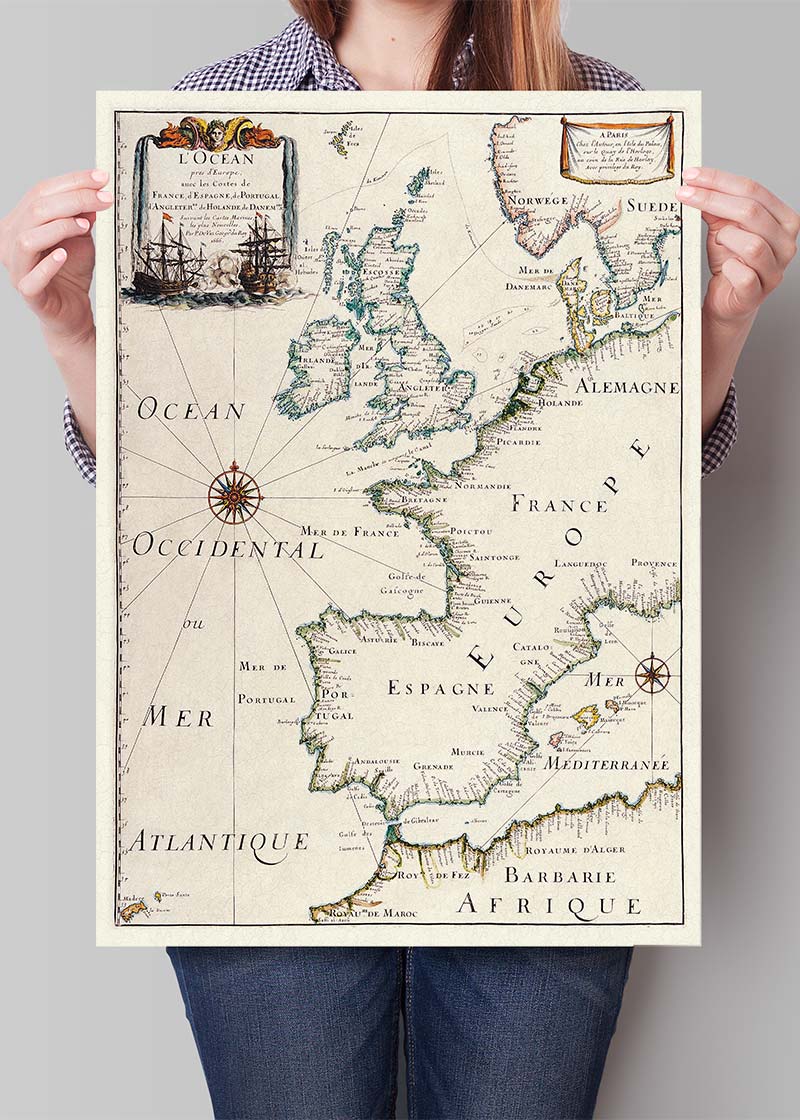 Matthaus Merian Map of Europe