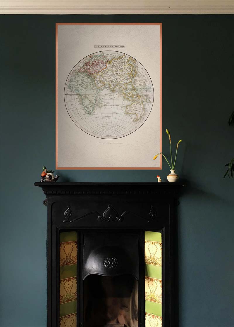 Eastern Hemisphere Map from 1808
