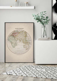 Eastern Hemisphere Map from 1808