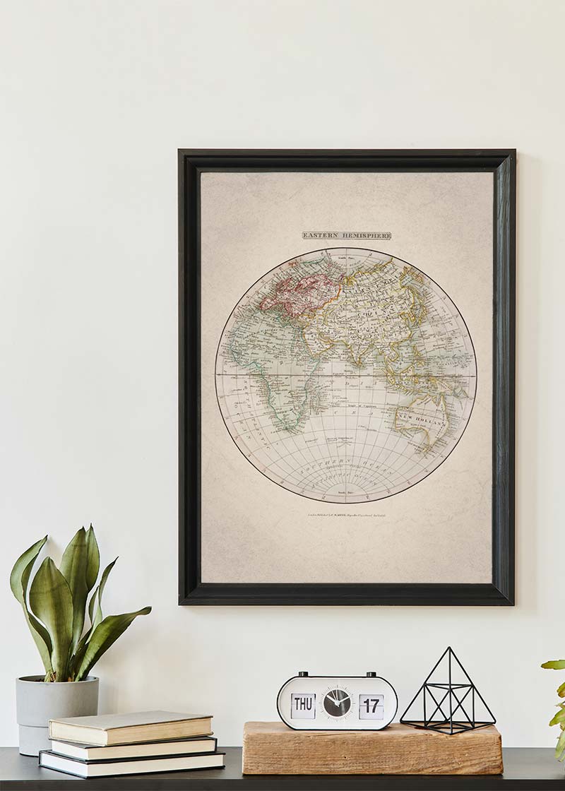 Eastern Hemisphere Map from 1808