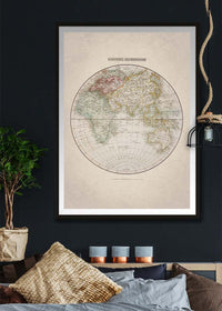Eastern Hemisphere Map from 1808