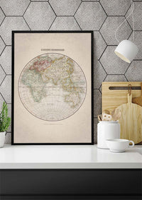 Eastern Hemisphere Map from 1808