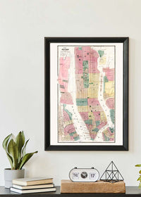 1869 New York City and Vicinity Map by Matthew Dripps